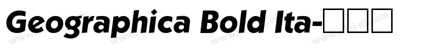 Geographica Bold Ita字体转换